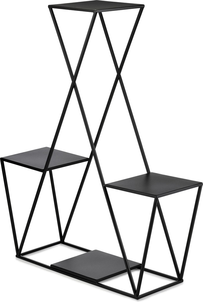 STOJAN NA KVETINÁČ BEN 95X78X24 CM ČIERNA