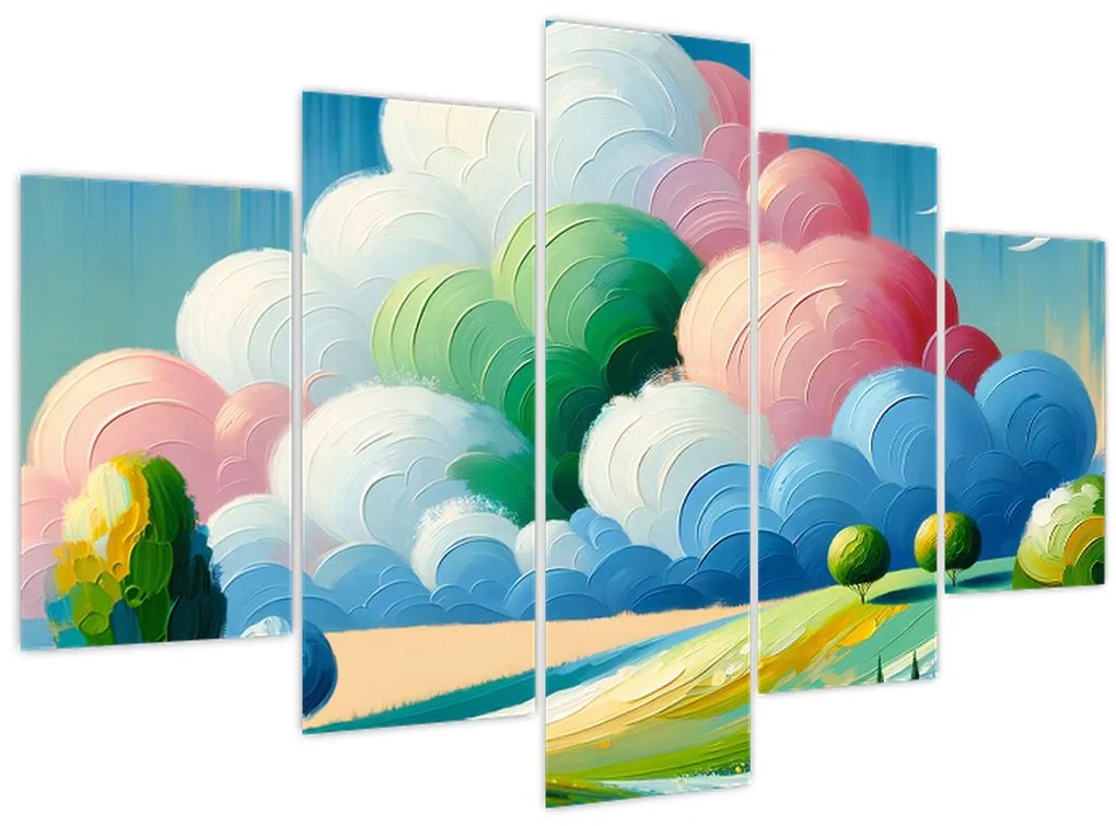 Obraz - Krajinka s mrakom (150x105 cm)