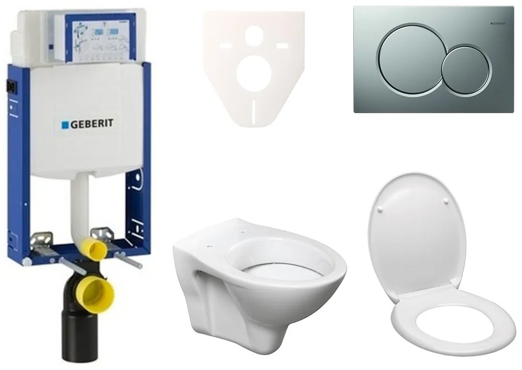 Cenovo zvýhodnený závesný WC set Geberit na zamurovanie + WC S-Line S-line Pro 110.302.00.5ND3