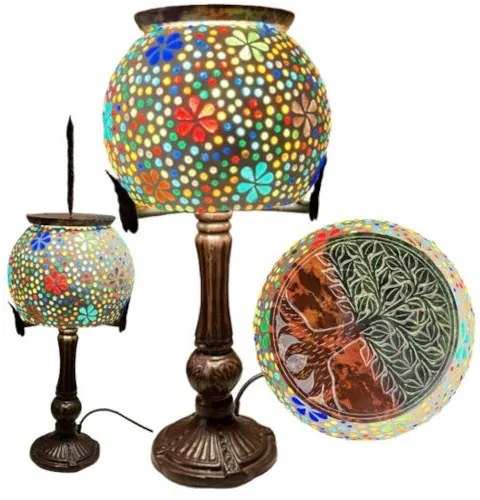 Mozaiková lampa Tiffany štýl KVETY JOY Branches - burner 37*15