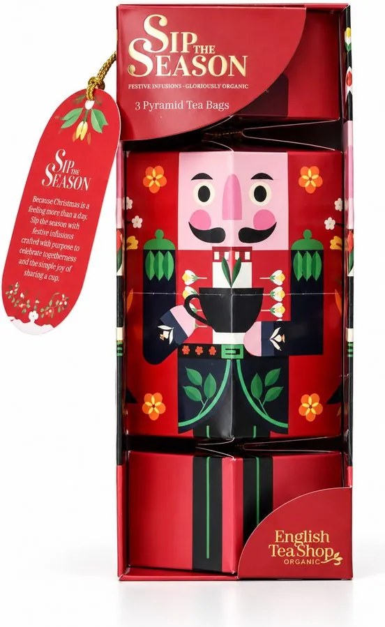 ENGLISH TEA SHOP Sada čajových figúrok Luskáčik 3 ks - červená
