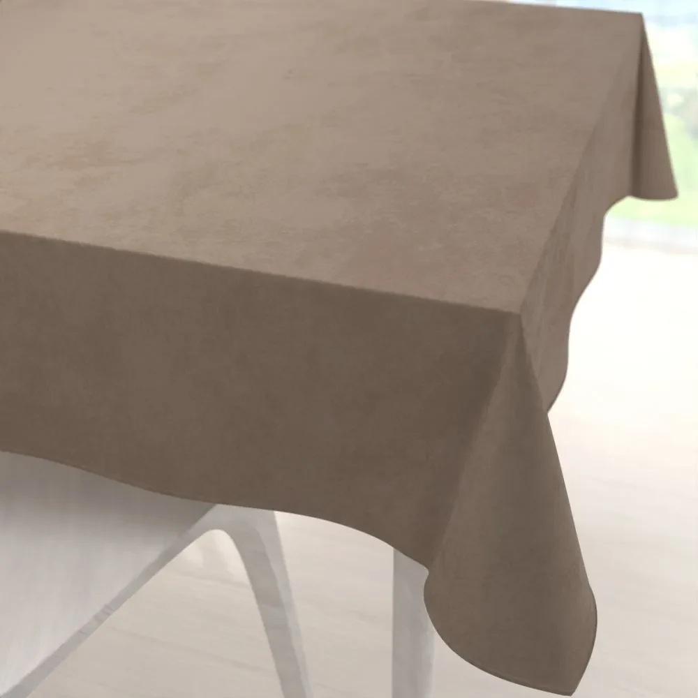 Biante Zamatový štvorcový obrus Velvet Prémium SVP-005 Svetlo hnedý 80x80 cm