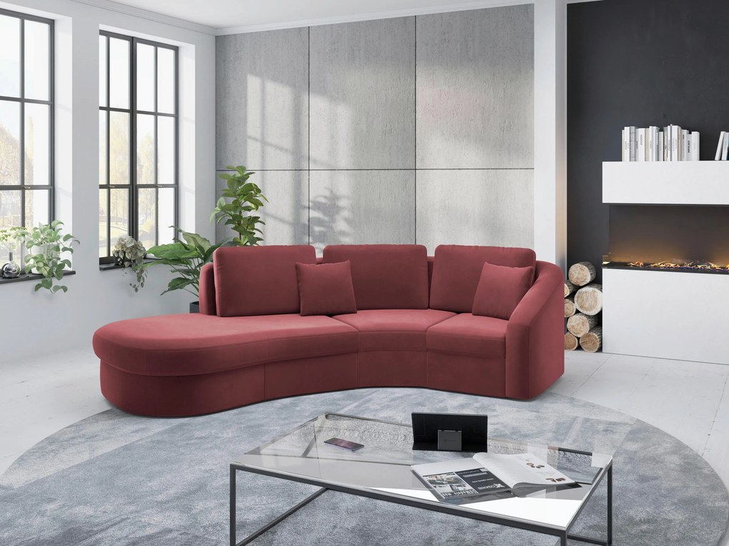 XXXLutz ROHOVÁ SEDAČKA, textil, baklažánová Sit & More - Sedačky - 000144017406