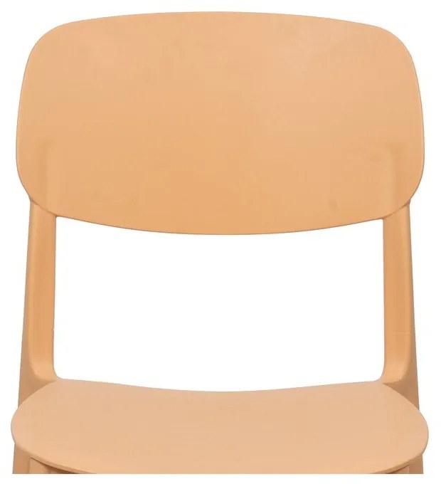 Broskyňová plastová záhradná stolička Hébé – Bonami Essentials