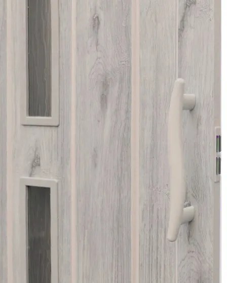 Skladacie dvere 005S ALASKA dub matný 80 cm