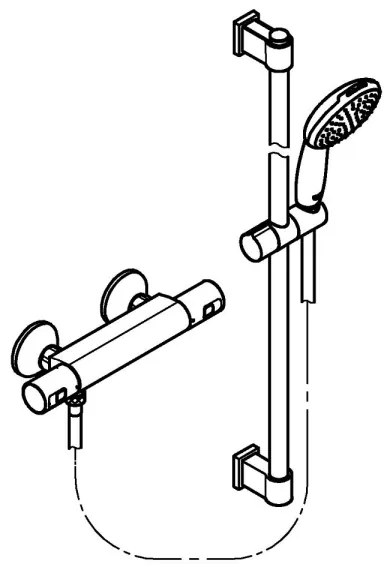 GROHE 34854001 - Termostatická sprchová batéria PRECISION START 900 mm chróm