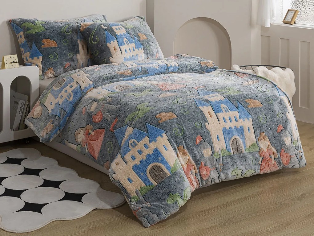 XPOSE® Mikroplyšové obliečky DRAČIA ROZPRÁVKA Exclusive (svietiaci efekt)