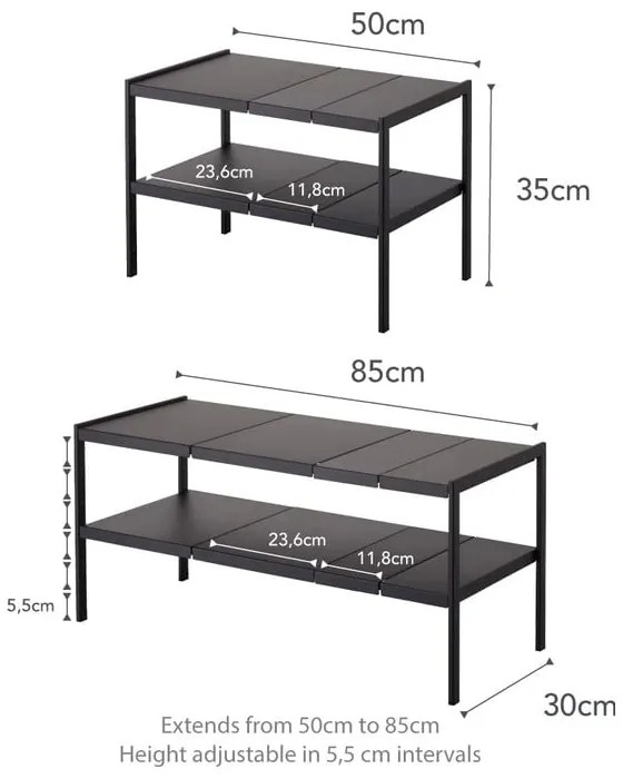Kovová prídavná polička Tower – YAMAZAKI