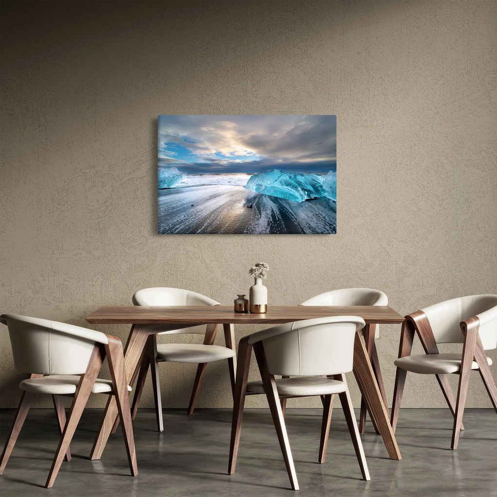 Obraz - Diamantová pláž (90x60 cm)