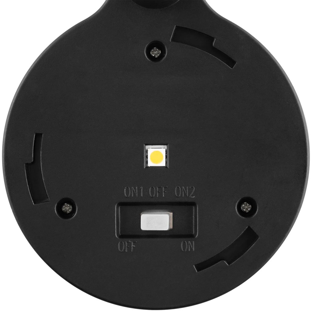 Solární LED lampa Lati 38 cm černá/teplá bílá