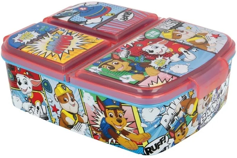 Multibox na desiatu pre chlapcov Labková patrola / Paw Patrol s 3 priehradkami