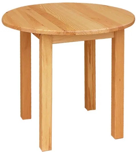 Okrúhly stôl - ST07: Biela 80cm
