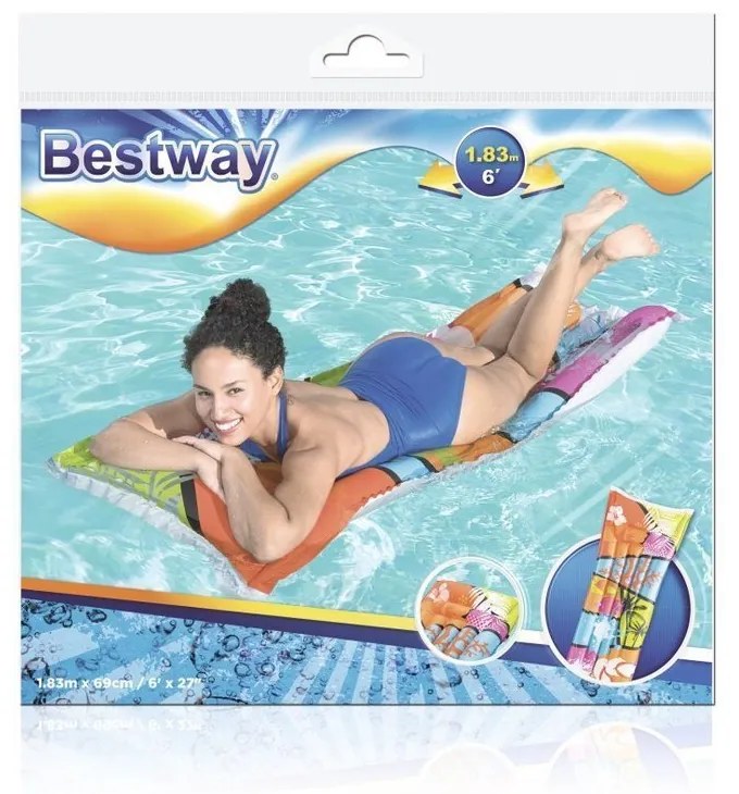 Bestway Nafukovačka na plávanie 183 x 69 cm Bestway 44033 farebná