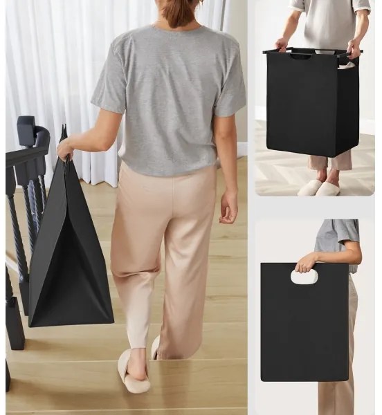 Kôš na bielizeň REX hnedá/čierna