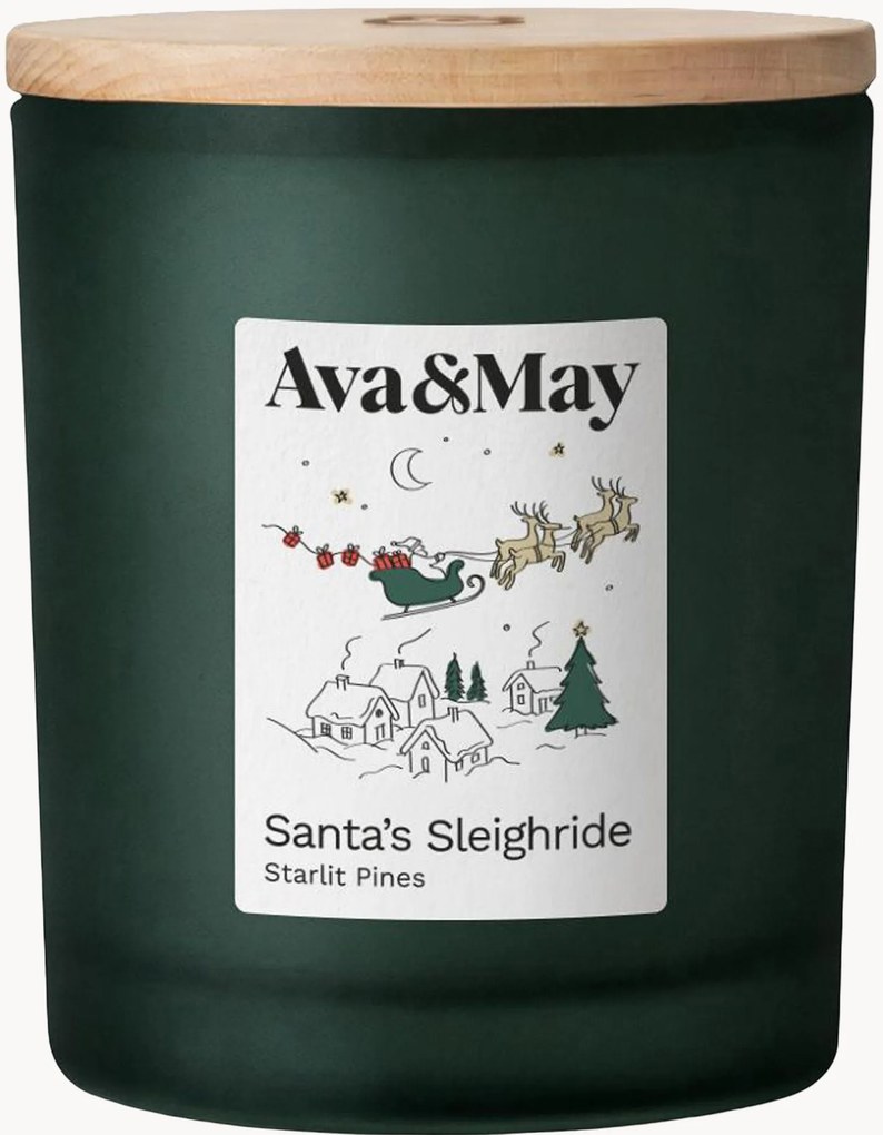 Vonná sviečka Santa's Sleighride (Tea Leaves, Tonka Bean & Sandalwood)