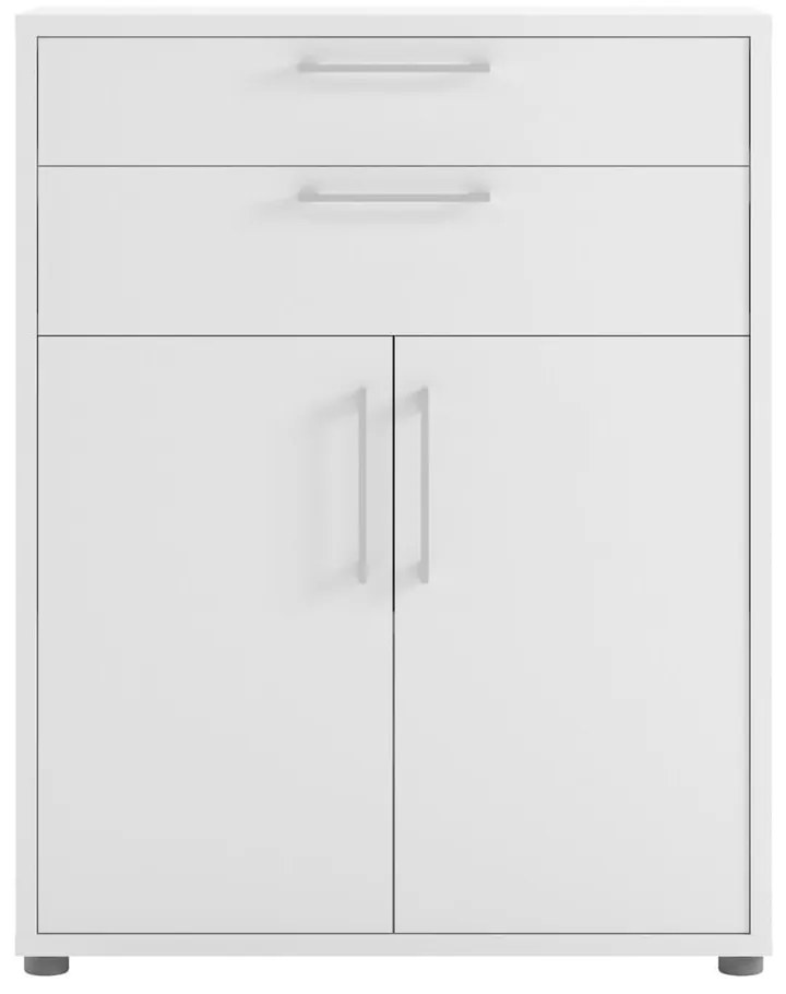 Biela modulárna knižnica 89x113 cm Prima – Tvilum