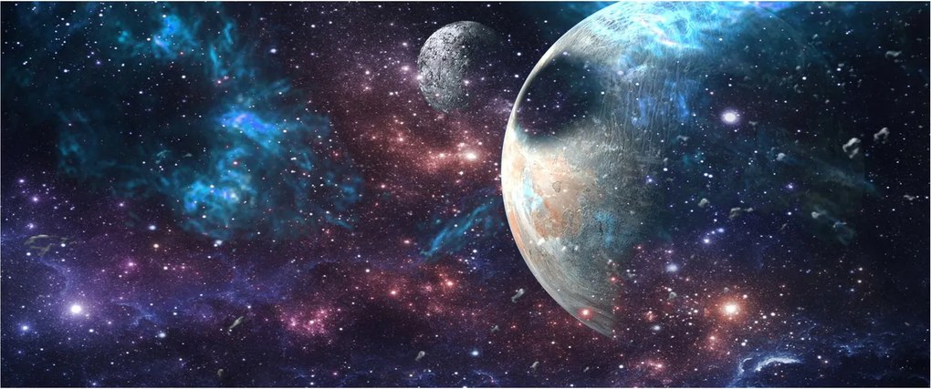 Obraz vesmíru (120x50 cm)