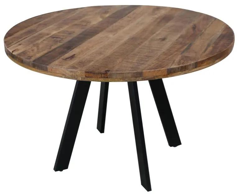 Okrúhly jedálenský stôl Thunder, 120 cm, mango