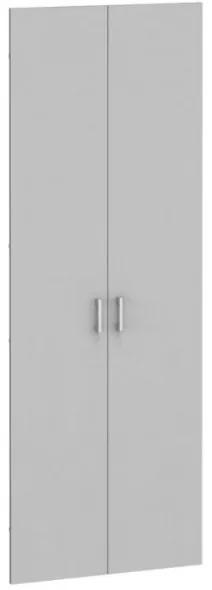 Dvere pre regály PRIMO KOMBI, výška 2206 mm, na 5 políc, sivé