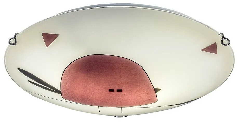 Rabalux 71278 detské sklenené stropné svietidlo Fowly, biela