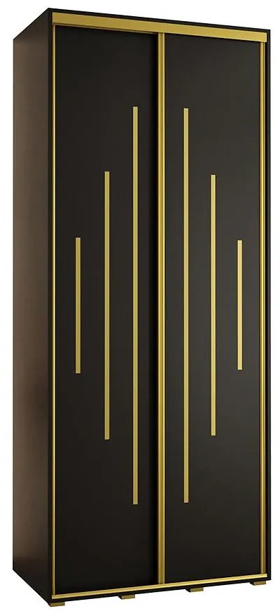 Skriňa 45 Canaris 12 120 čierna/gold