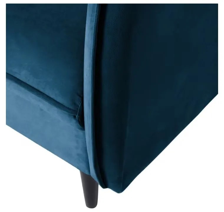 Tmavomodrá zamatová pohovka 203 cm Juli – Ropez