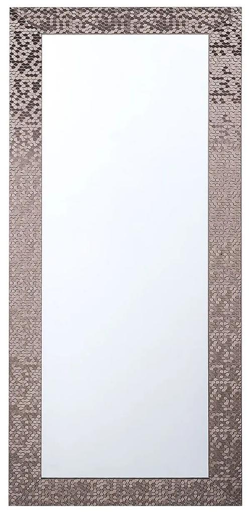 Nástenné zrkadlo 50 x 130 cm hnedé MARANS Beliani
