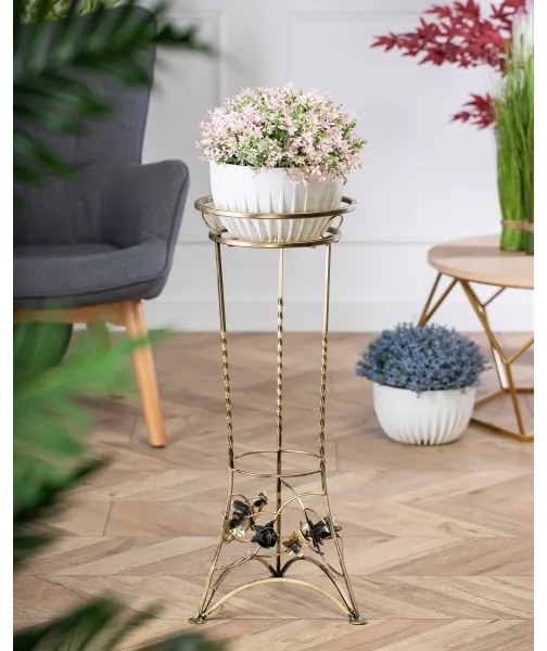 Stojan na kvety 72x28 cm zlatá