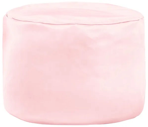 Taburetka Cilindro metalická ružová ekokoža