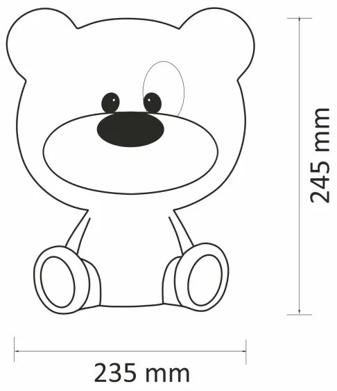 LED Stmievateľná detská nočná lampička BIBI 2,5W/230V