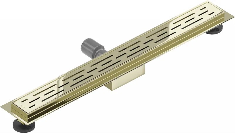 Mexen Flat M01 nerezový sprchový žľab  60 cm, zlatá, 1520060-15