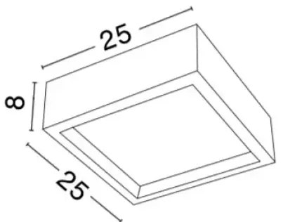 Stropné svietidlo Belina biele 25
