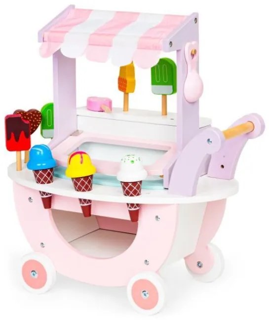 ECOTOYS Drevené edukačné chodítko Ice Cream