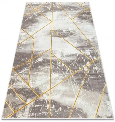 Koberec CORE 1818 Geometrický - slonia kosť / zlatý