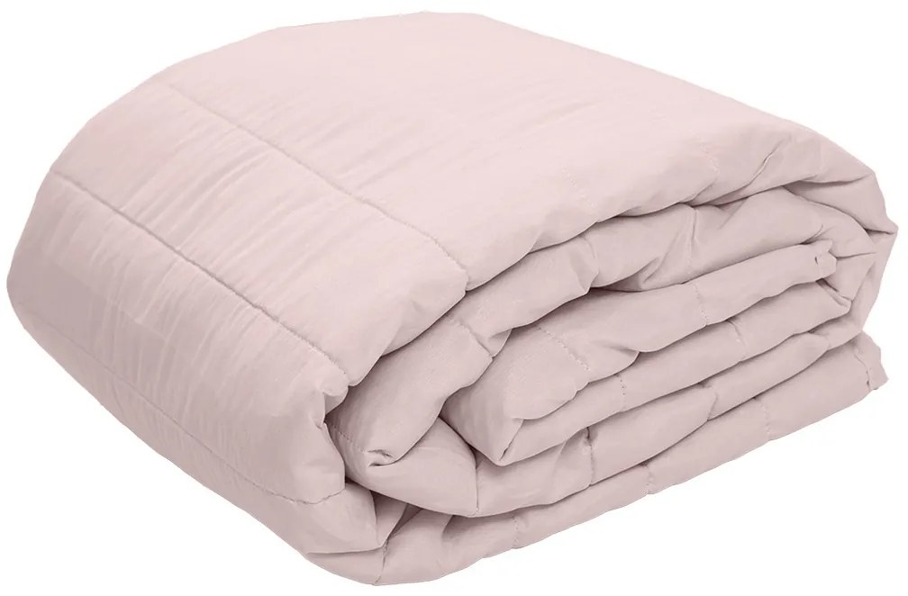 Letný paplón prešívaný SUMMER 140x200 cm, púdrovo ružový