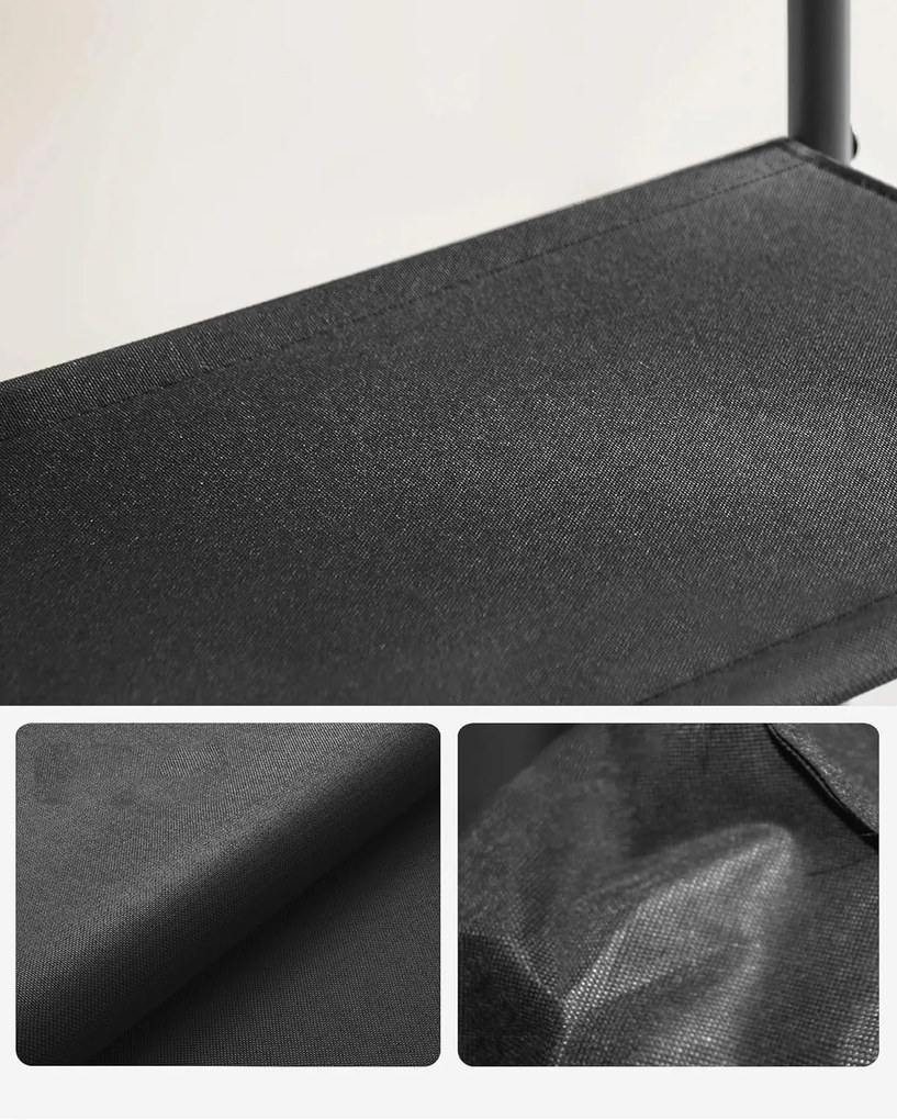 Botník Vasagle Kua 120 cm hnedý/čierny
