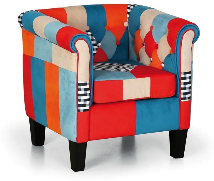 Kreslo Patchwork BUTTON