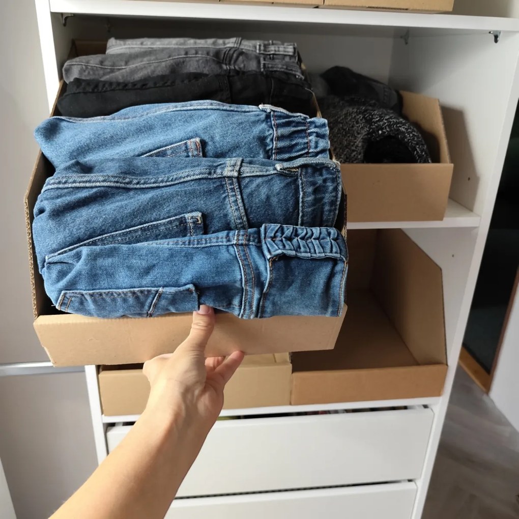 KARTON PAK Úložné boxy na oblečenie, organizéry do skrine EKO KARTON 30 x 40 cm