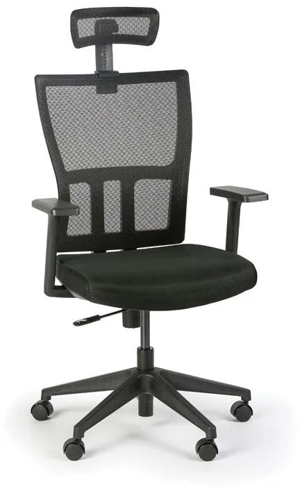 Kancelárska stolička AT, čierna