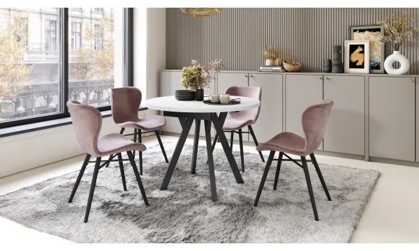 Jedálenský stôl ARTUR biely/čierny