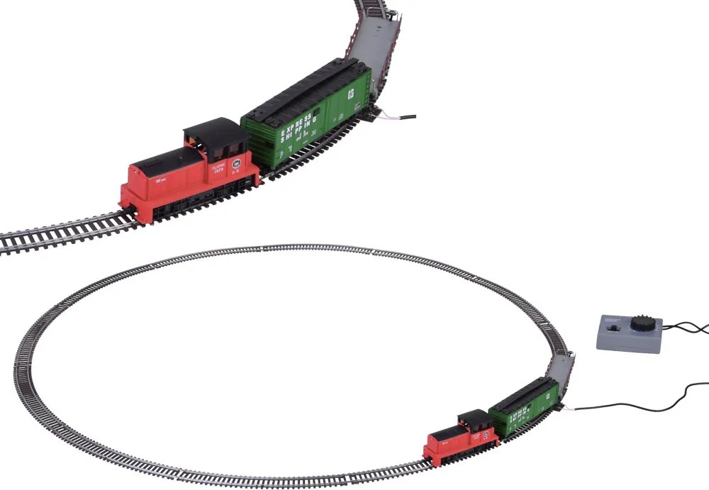 JOKOMISIADA Elektrická vláčiková súprava s klasickou lokomotívou a riadiacou jednotkou H0 1:87 RC0652