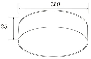 LED stropné svietidlo teplá farba 3000K zlatá SOLARI 12 cm