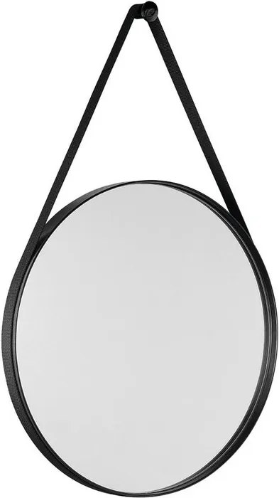 Orbiter ORB050 zrkadlo guľaté s popruhom, 50 cm, čierna matná