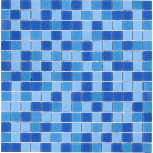 Sklenená mozaika Premium Mosaic modrá 33x33 cm mat MOS20MIX1HM, (bal. 1,070 m2 )