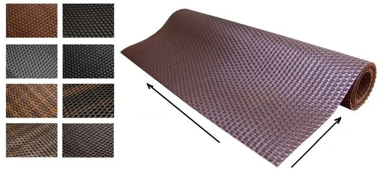 BALKÓNOVÁ ZÁSTENA - UMELÝ RATAN - rozmer a farba na prianie 45 cm RD02 - tmavo hnedá
