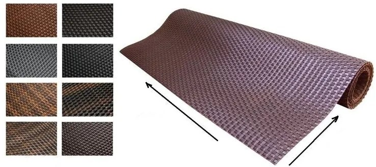 BALKÓNOVÁ ZÁSTENA - UMELÝ RATAN - rozmer a farba na prianie 70 cm RD04 - čierna