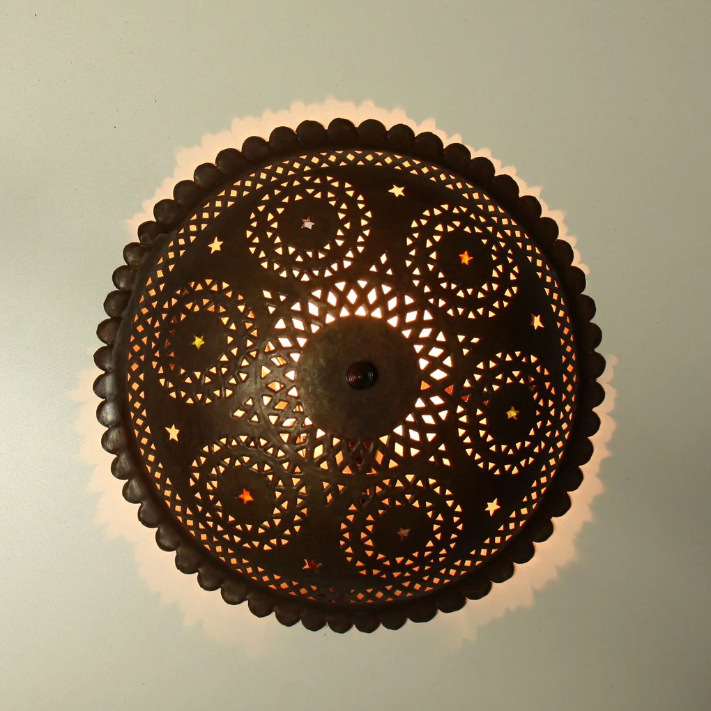 Orientálna závesná lampa Nihal 57cm