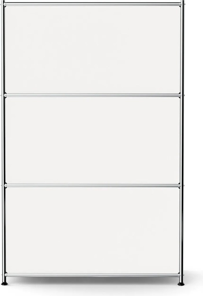 Kovová komoda »CN3« s 2 výklopnými priečinkami a 2 zásuvkami, biela