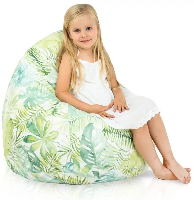 Sedací vak Bag Sako Design Maľované Lístie Veľkosť: L