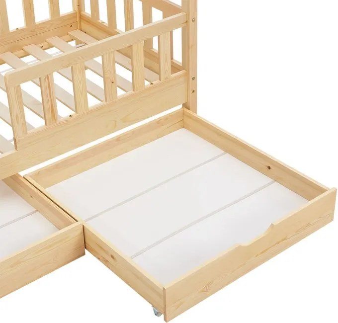 Detská posteľ 80 × 160 cm s úložným priestorom